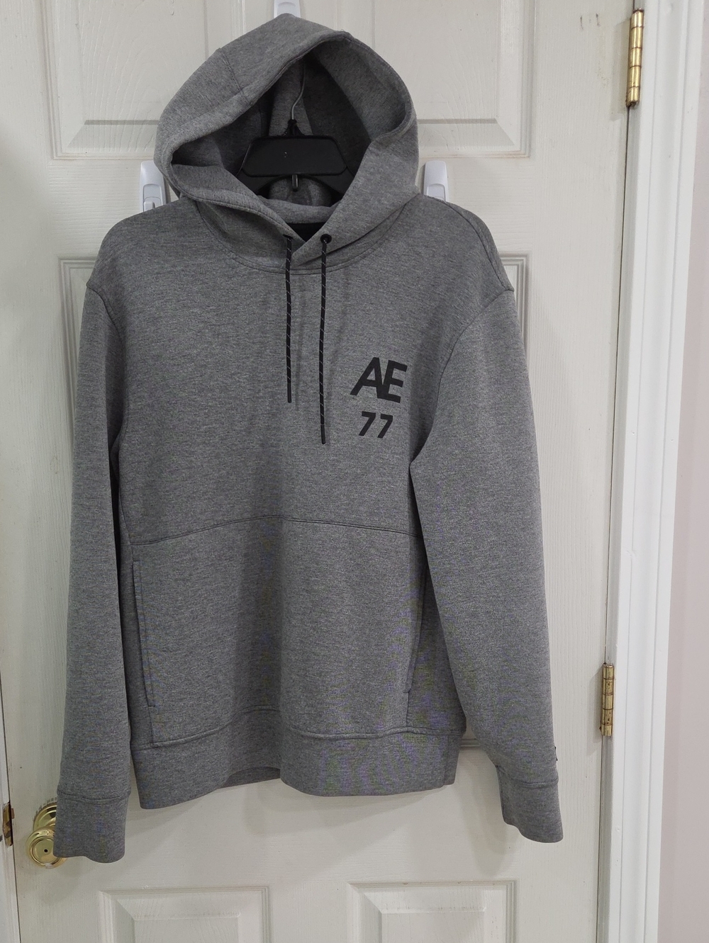 American Eagle Outfitters Grey AE 77 Hooded Sweatshirt